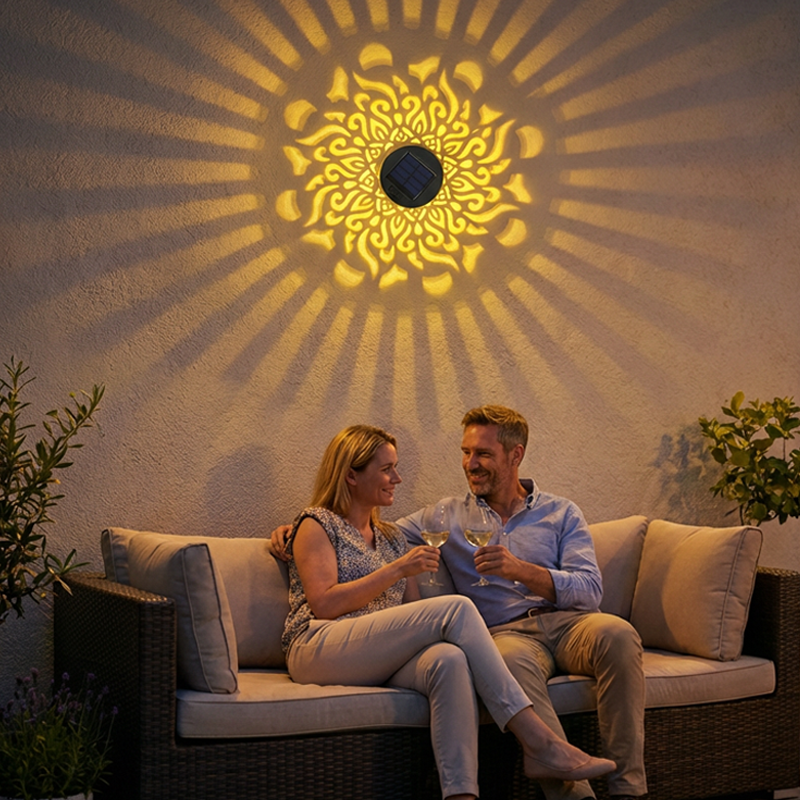 📢📢50% OFF!! ⏰Solar-powered mandala projector