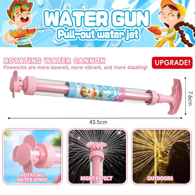🌈 Bright rainbow LED water pistol | Summer fun that bursts into life as if by magic! ✨