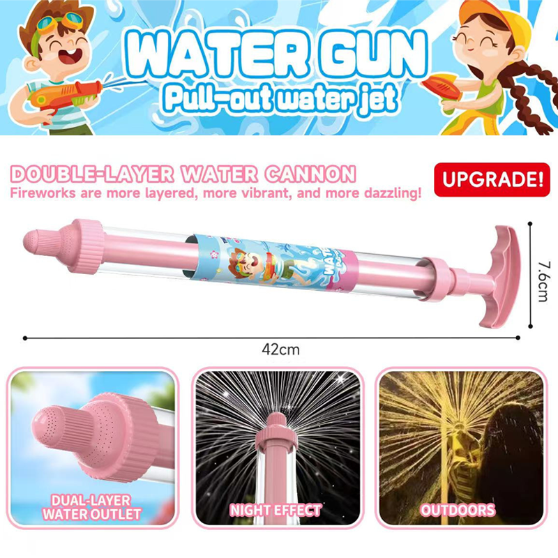 🌈 Bright rainbow LED water pistol | Summer fun that bursts into life as if by magic! ✨