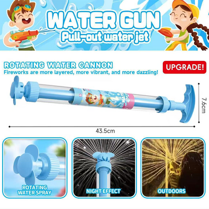 🌈 Bright rainbow LED water pistol | Summer fun that bursts into life as if by magic! ✨
