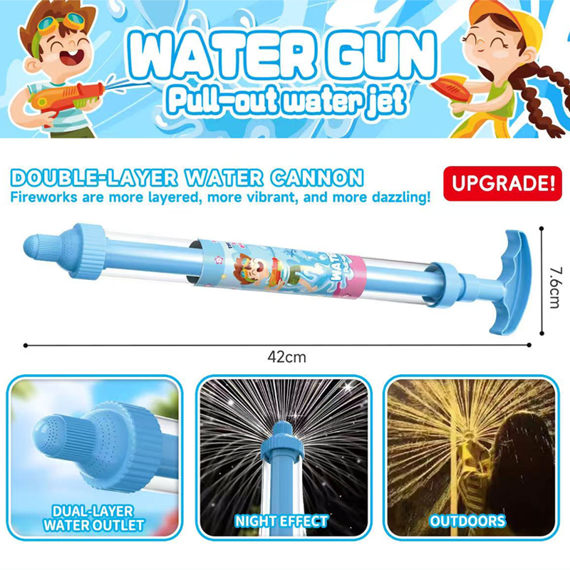 🌈 Bright rainbow LED water pistol | Summer fun that bursts into life as if by magic! ✨