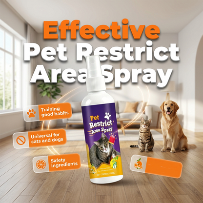 Pet Restrict Area Spray - Natural Cat & Dog Repellent