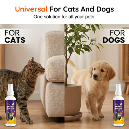 Pet Restrict Area Spray - Natural Cat & Dog Repellent