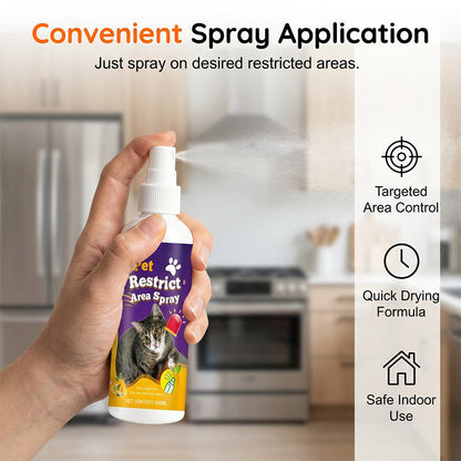 Pet Restrict Area Spray - Natural Cat & Dog Repellent