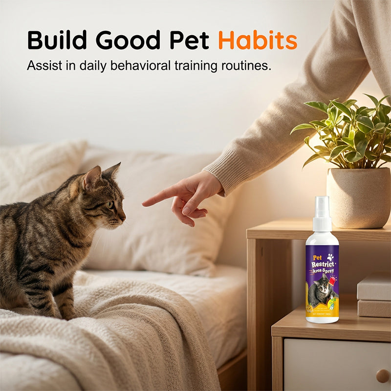 Pet Restrict Area Spray - Natural Cat & Dog Repellent