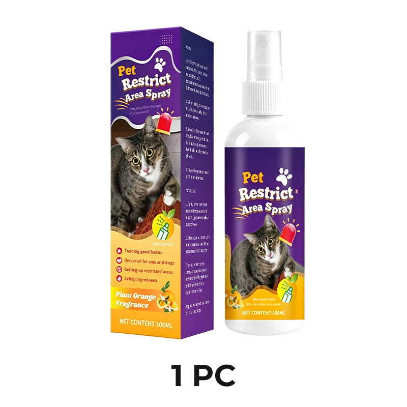 Pet Restrict Area Spray - Natural Cat & Dog Repellent