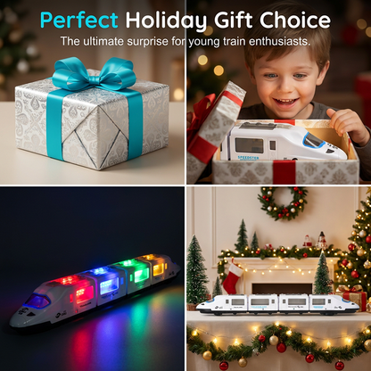 🚂 LIMITED-TIME 50% OFF! ✨ Electric Bullet Train Toy – Light-Up, Bump & Go, with Music 🎶.