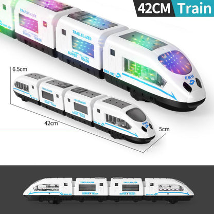 🚂 LIMITED-TIME 50% OFF! ✨ Electric Bullet Train Toy – Light-Up, Bump & Go, with Music 🎶.
