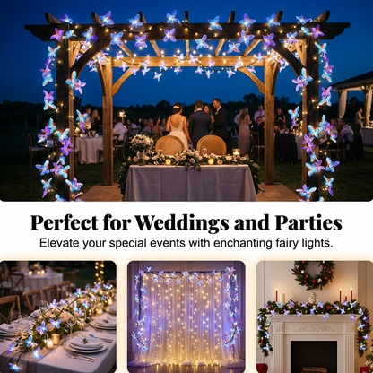 ⏳LAST DAY SALE 50% OFF !!📢Romantic Butterfly Vine LED Lights Perfect For Bedroom, Garden, Wedding & Party Decor! 💡🌸🌙